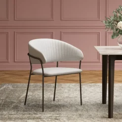 KARE Design Stühle-Armlehnstuhl Belle Hellgrau (2/Set)