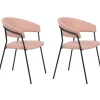 KARE Design Stühle-Armlehnstuhl Belle Rosa (2/Set)