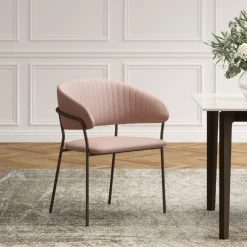 KARE Design Stühle-Armlehnstuhl Belle Rosa (2/Set)