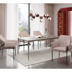 KARE Design Stühle-Armlehnstuhl Bess Beige Flitter