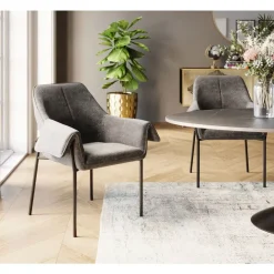 KARE Design Stühle-Armlehnstuhl Bess Grau