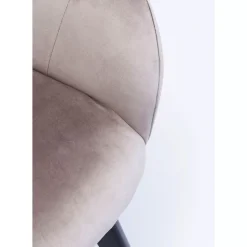 KARE Design Stühle-Armlehnstuhl Black Lady Velvet Grau