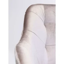 KARE Design Stühle-Armlehnstuhl Black Lady Velvet Grau