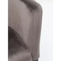 KARE Design Stühle-Armlehnstuhl Black Mode Velvet Grau