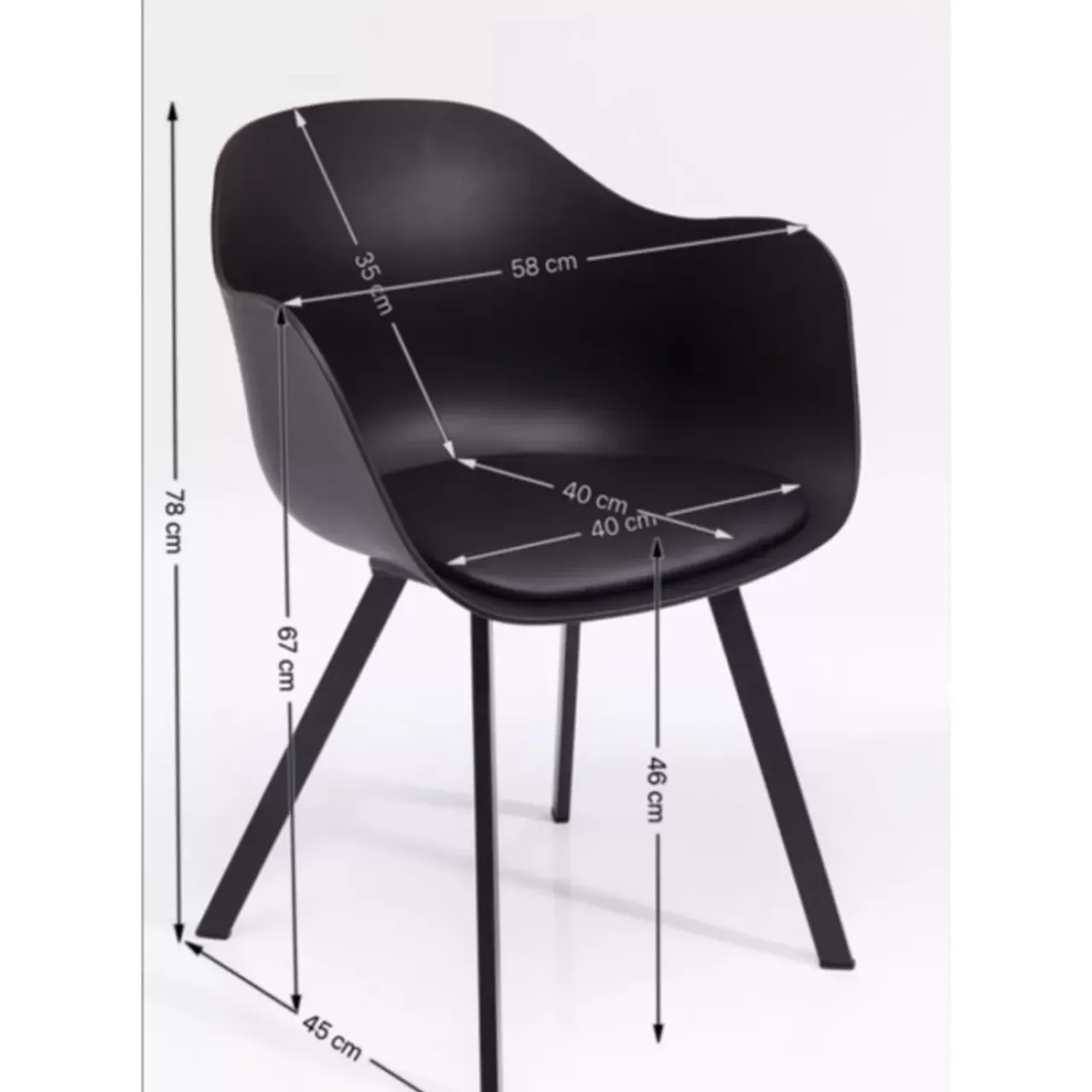 KARE Design Stühle-Armlehnstuhl Brentwood