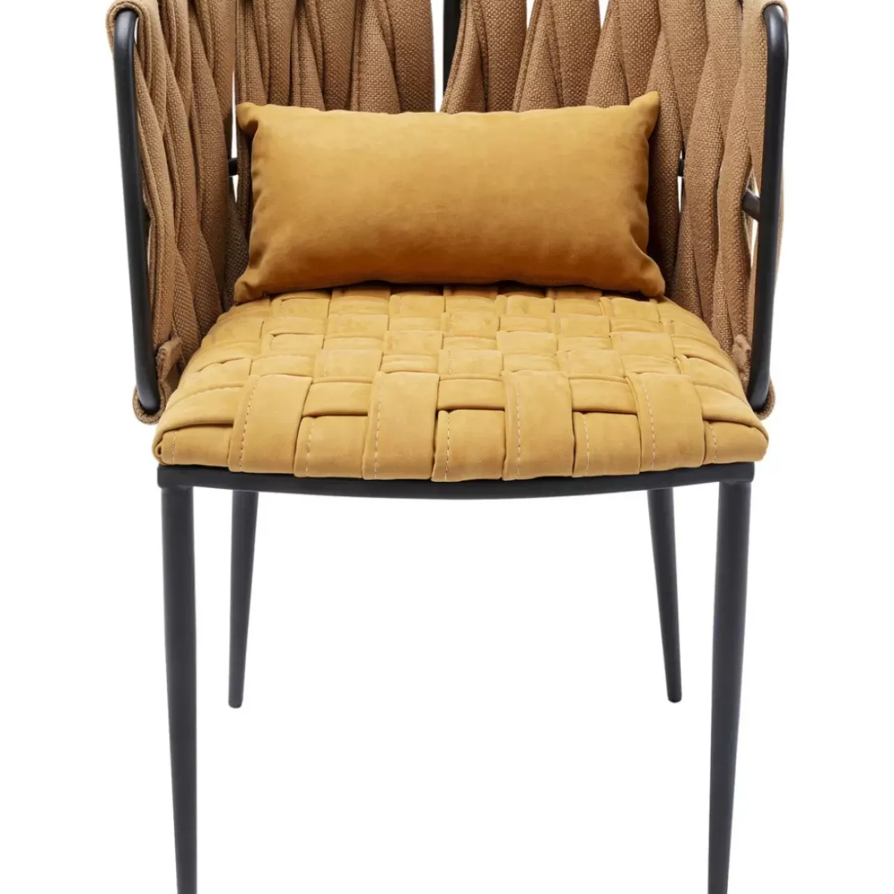 KARE Design Stühle-Armlehnstuhl Cheerio Gelb Inkl. Kissen