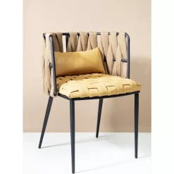 KARE Design Stühle-Armlehnstuhl Cheerio Gelb Inkl. Kissen