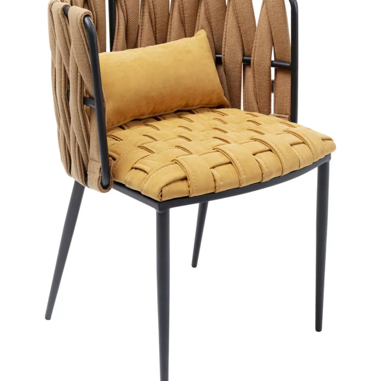 KARE Design Stühle-Armlehnstuhl Cheerio Gelb Inkl. Kissen