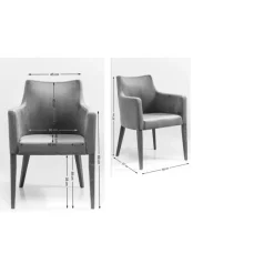 KARE Design Stühle-Armlehnstuhl Dark Brown Mode Sublime