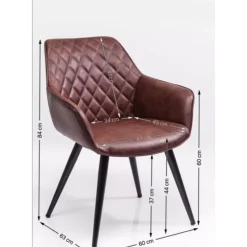 KARE Design Stühle-Armlehnstuhl Harry Braun