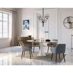 KARE Design Stühle-Armlehnstuhl Kim Grau