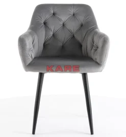 KARE Design Stühle-Armlehnstuhl Kira Grau