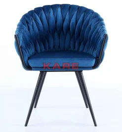 KARE Design Stühle-Armlehnstuhl Knot Blau