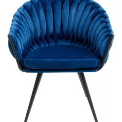 KARE Design Stühle-Armlehnstuhl Knot Blau