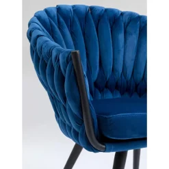 KARE Design Stühle-Armlehnstuhl Knot Blau