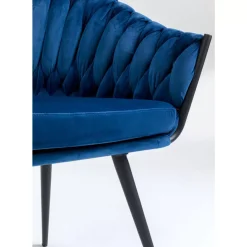 KARE Design Stühle-Armlehnstuhl Knot Blau