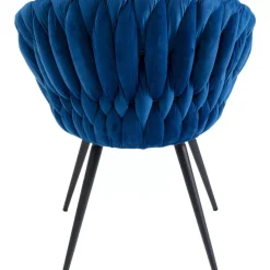 KARE Design Stühle-Armlehnstuhl Knot Blau