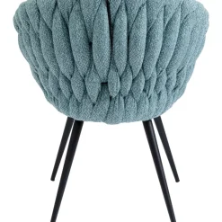 KARE Design Stühle-Armlehnstuhl Knot Petrol