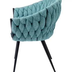 KARE Design Stühle-Armlehnstuhl Knot Petrol