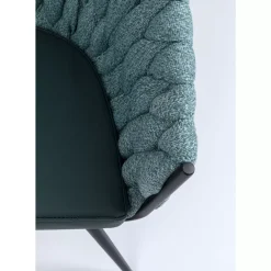 KARE Design Stühle-Armlehnstuhl Knot Petrol