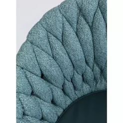 KARE Design Stühle-Armlehnstuhl Knot Petrol