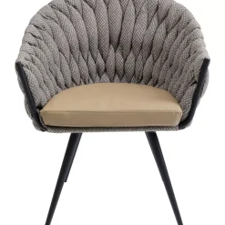 KARE Design Stühle-Armlehnstuhl Knot Tweed