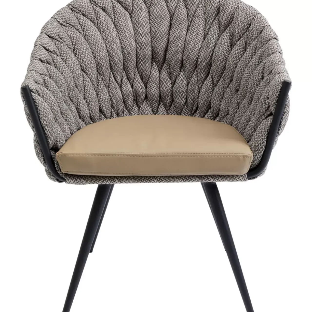 KARE Design Stühle-Armlehnstuhl Knot Tweed