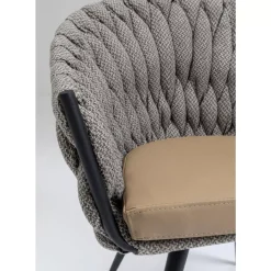 KARE Design Stühle-Armlehnstuhl Knot Tweed