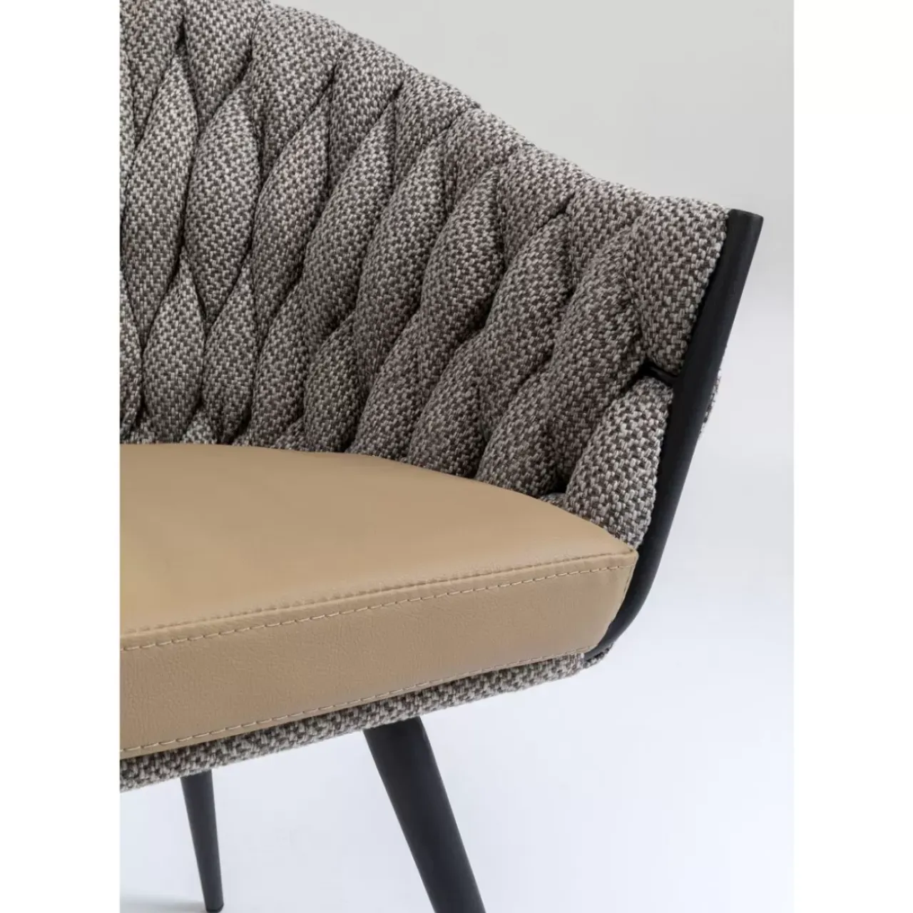 KARE Design Stühle-Armlehnstuhl Knot Tweed