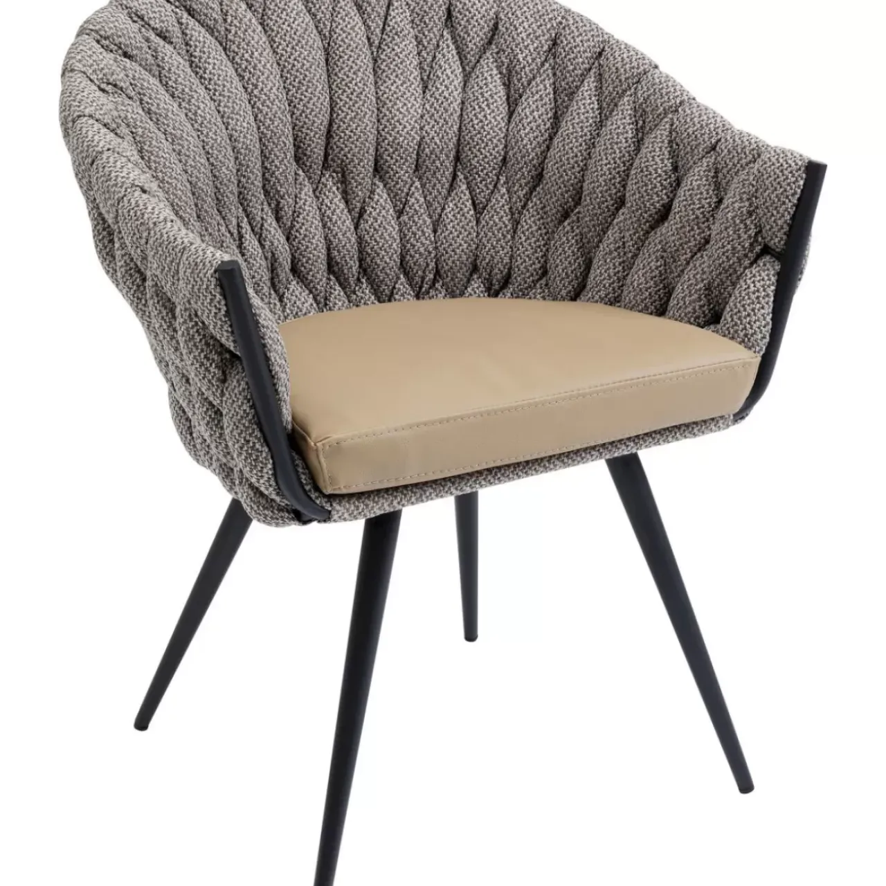 KARE Design Stühle-Armlehnstuhl Knot Tweed
