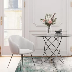 KARE Design Stühle-Armlehnstuhl Lorena Grau