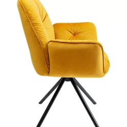 KARE Design Stühle-Armlehnstuhl Mila Gelb