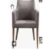 KARE Design Stühle-Armlehnstuhl Mode Cord Grau