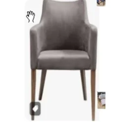 KARE Design Stühle-Armlehnstuhl Mode Cord Grau