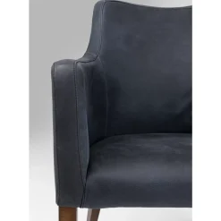 KARE Design Stühle-Armlehnstuhl Mode Leder Anthrazit