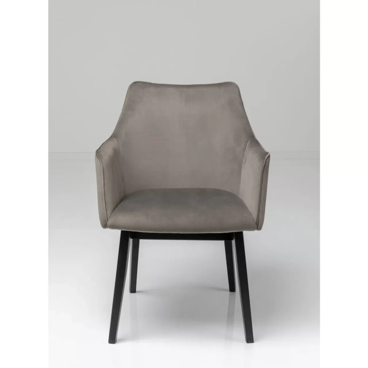 KARE Design Stühle-Armlehnstuhl Modino Velvet Grau