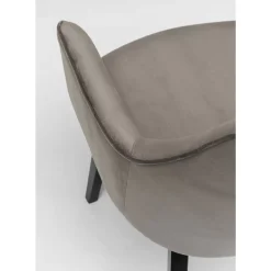 KARE Design Stühle-Armlehnstuhl Modino Velvet Grau