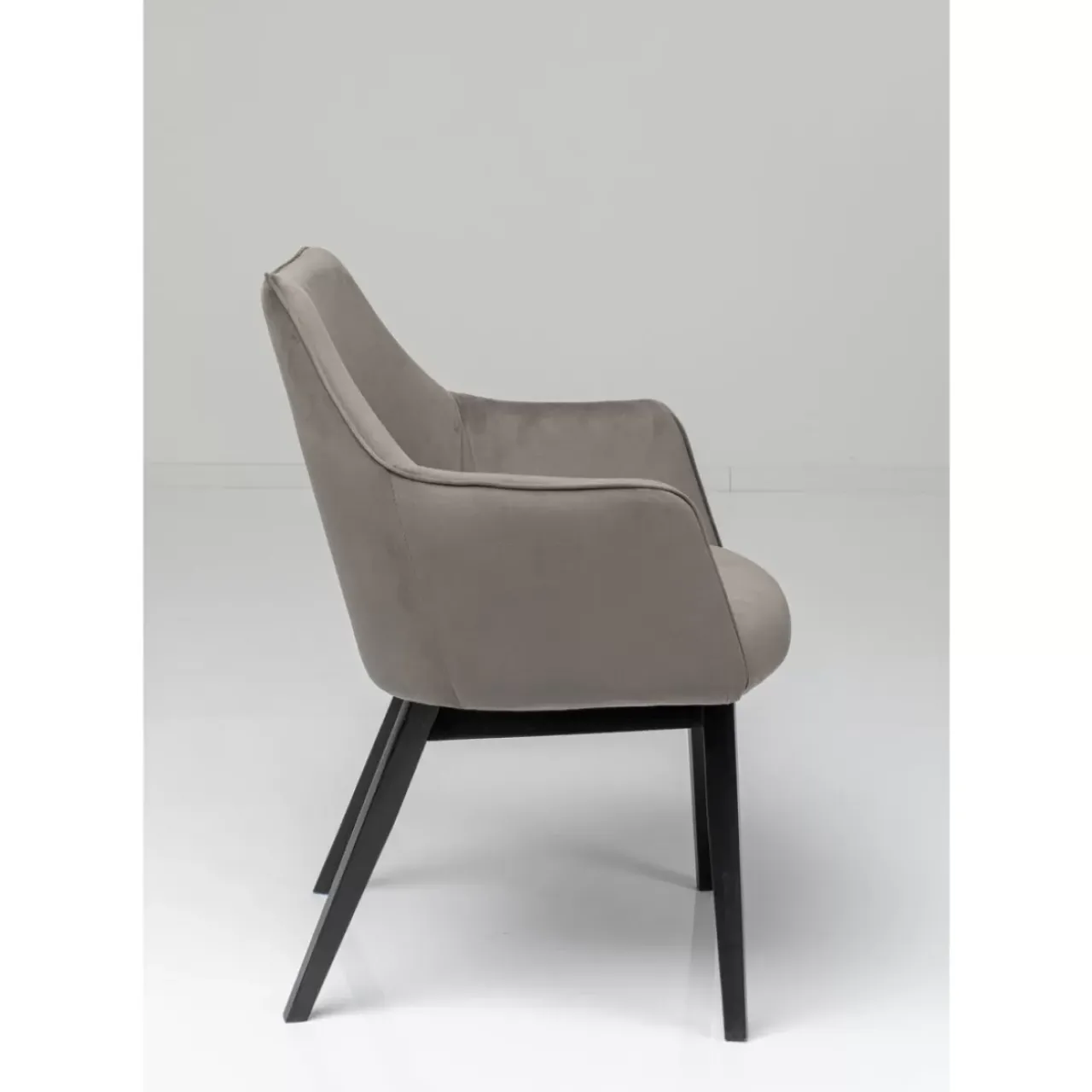 KARE Design Stühle-Armlehnstuhl Modino Velvet Grau