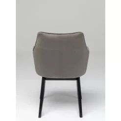 KARE Design Stühle-Armlehnstuhl Modino Velvet Grau