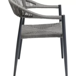 KARE Design Outdoormöbel-Armlehnstuhl Palma Grau