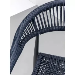 KARE Design Outdoormöbel-Armlehnstuhl Palma Petrol