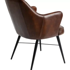 KARE Design Stühle-Armlehnstuhl Rumba Leder Braun