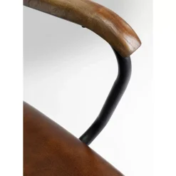 KARE Design Stühle-Armlehnstuhl Salsa Leder Braun