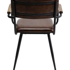 KARE Design Stühle-Armlehnstuhl Salsa Leder Braun