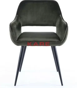 KARE Design Stühle-Armlehnstuhl San Francisco Dunkelgrun