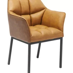 KARE Design Stühle-Armlehnstuhl Thinktank Braun