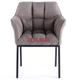 KARE Design Stühle-Armlehnstuhl Thinktank Hellbraun