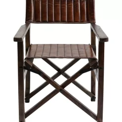 KARE Design Stühle-Armlehnstuhl Twist Leder Braun