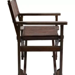 KARE Design Stühle-Armlehnstuhl Twist Leder Braun