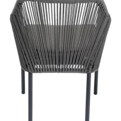 KARE Design Outdoormöbel-Armlehnstuhl Wave Grau